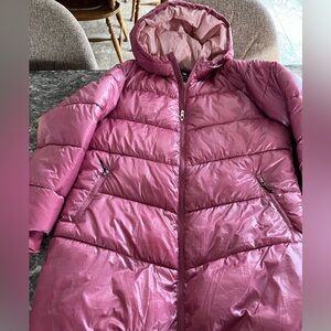 Women’s Pink Puffer Jacket with Hood